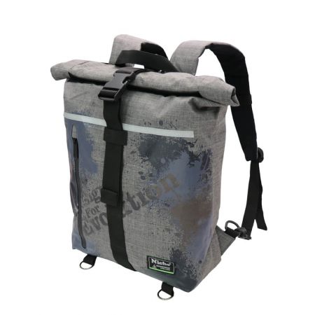 Wholesale Roll Top Waterproof Backpack with buckle closure, Inner Layer Waterproof - Motorcycle Sport Helmet Cycling Backpack